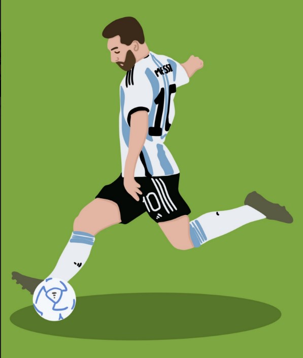 Illustration of Messi