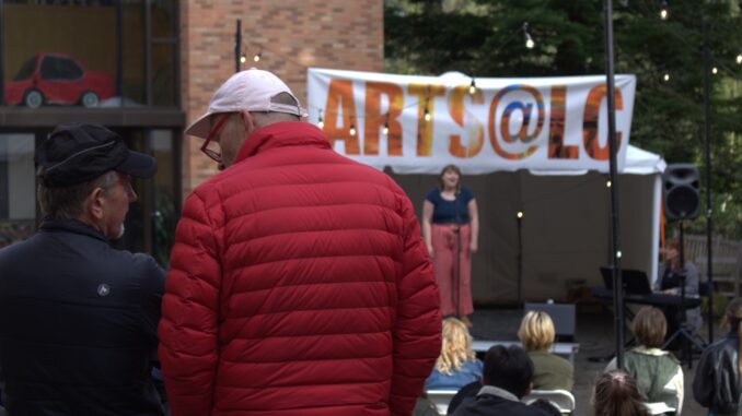 Photo of ARTS@LC banner at last year's FOSA