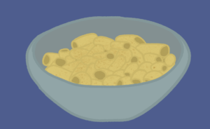 Illustration of microwave pasta