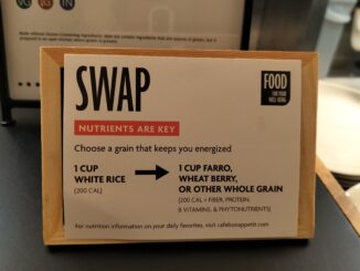 Photos of SWAP signs posted at the Bon.
