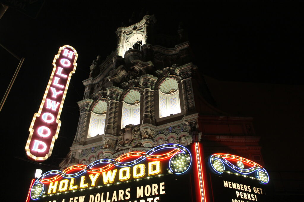 The Hollywood Theater Sign